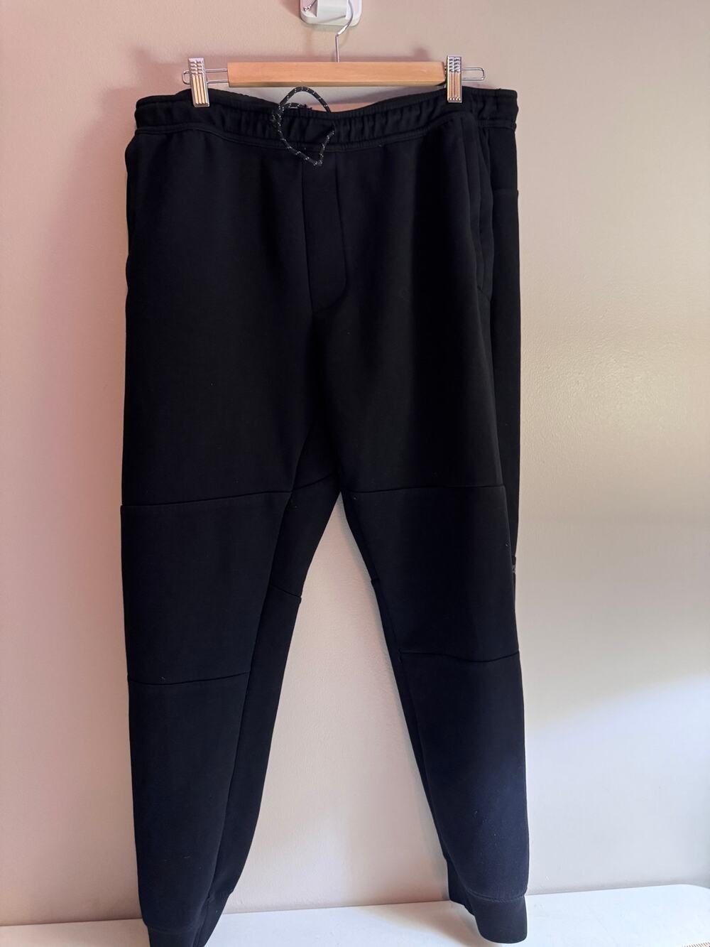 American Eagle Men's Large Black Jogger Pants Drawstring 27" Inseam